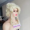 Wig Cosplay wig Blonde Curly wig Halloween Wig Costume Wig for women Synthetic wig