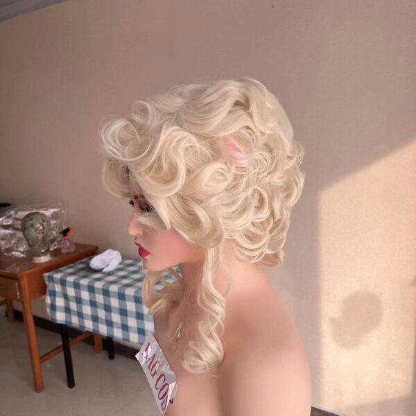 Wig Cosplay wig Blonde Curly wig Halloween Wig Costume Wig for women Synthetic wig