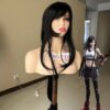 Wig Tifa Lockhart wig Synthetic Wig Cosplay Wig Costume Wig long black wig with bangs for women girls Final Fantasy VII wigs