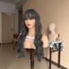 Long Gray wavy wig with bangs - Image 6