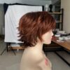 Short Brown Wavy Curly Wigs - Image 15