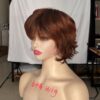 Short Brown Wavy Curly Wigs - Image 14