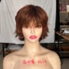 Short Brown Wavy Curly Wigs - Image 12