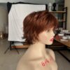 Short Brown Wavy Curly Wigs - Image 11