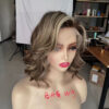 13 x 4 Lace front Wigs Human Hair Higlights wigs short Bob Wigs