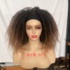 Kinky Curly Brown Headband Wigs - Image 4