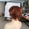 Short Brown Wavy Curly Wigs - Image 5