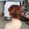 Short Brown Wavy Curly Wigs - Image 4