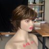 Blonde Short Wavy Wig With Highlights - Image 9