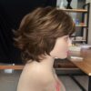 Blonde Short Wavy Wig With Highlights - Image 4
