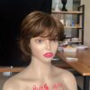 Blonde Short Wavy Wig With Highlights