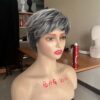 Short Highlights Gray wigs
