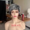 Short Highlights Gray wigs - Image 7