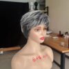Short Highlights Gray wigs - Image 4
