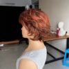 Redish Brown Wavy Short Wig For Women - Image 5