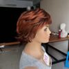 Redish Brown Wavy Short Wig For Women - Image 4