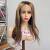 Human hair Wigs transparent Lace front wigs for women long wigs highlight brown wavy wigs - Image 6