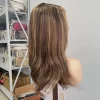 Human hair Wigs transparent Lace front wigs for women long wigs highlight brown wavy wigs - Image 7