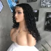 20" WIG human hair blend wig lace front wig  middle part curly wig for black women - Image 4