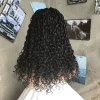 20" WIG human hair blend wig lace front wig  middle part curly wig for black women - Image 8