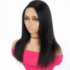 WIGS Side part 18" Human hair wigs for black women Lace front  long wigs Black wigs - Image 2