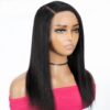 WIGS Side part 18" Human hair wigs for black women Lace front  long wigs Black wigs - Image 3